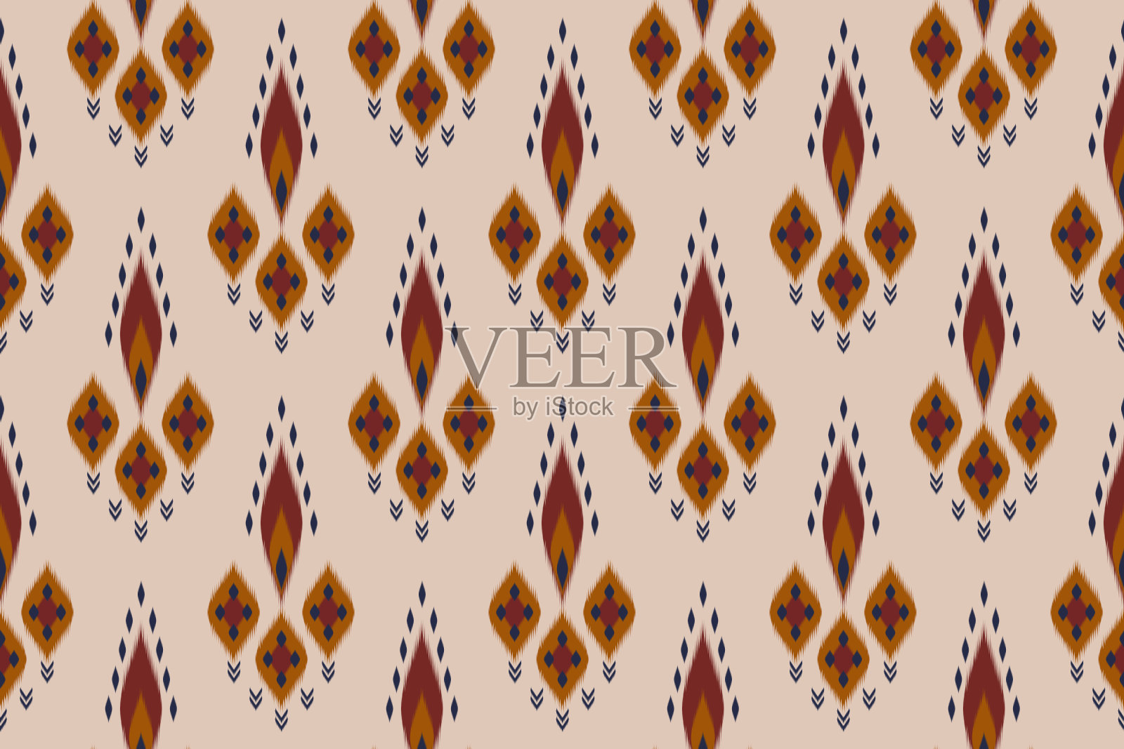 部落无缝图案。几何民族传统。墨西哥条纹风格。插画图片素材