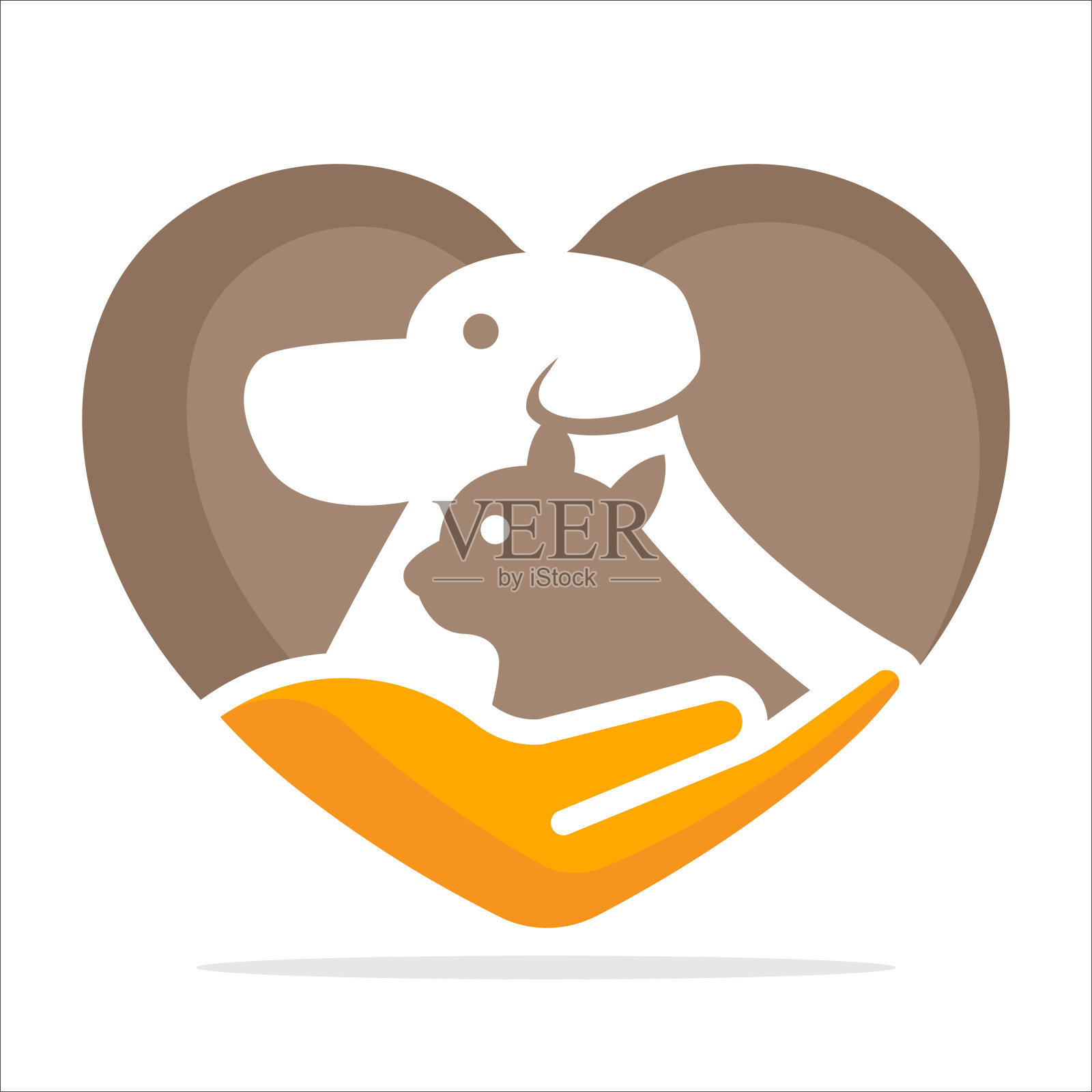 宠物护理插图图标。插画图片素材