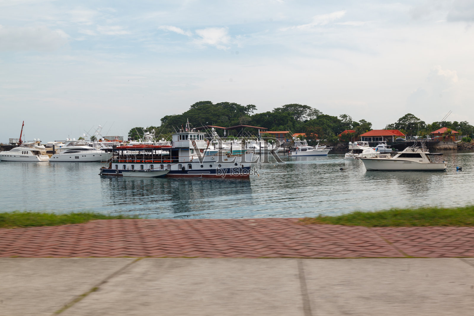 巴拿马城的滨海湾照片摄影图片