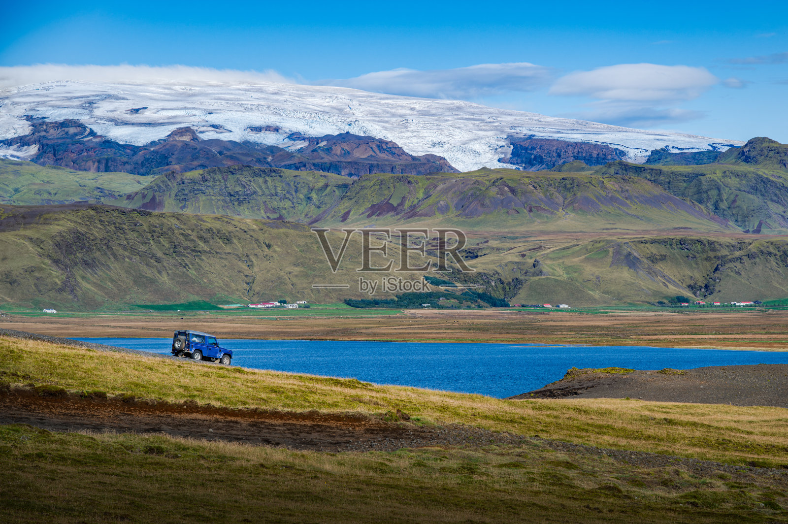 冰岛南部的风景，漫步在环城公路上照片摄影图片