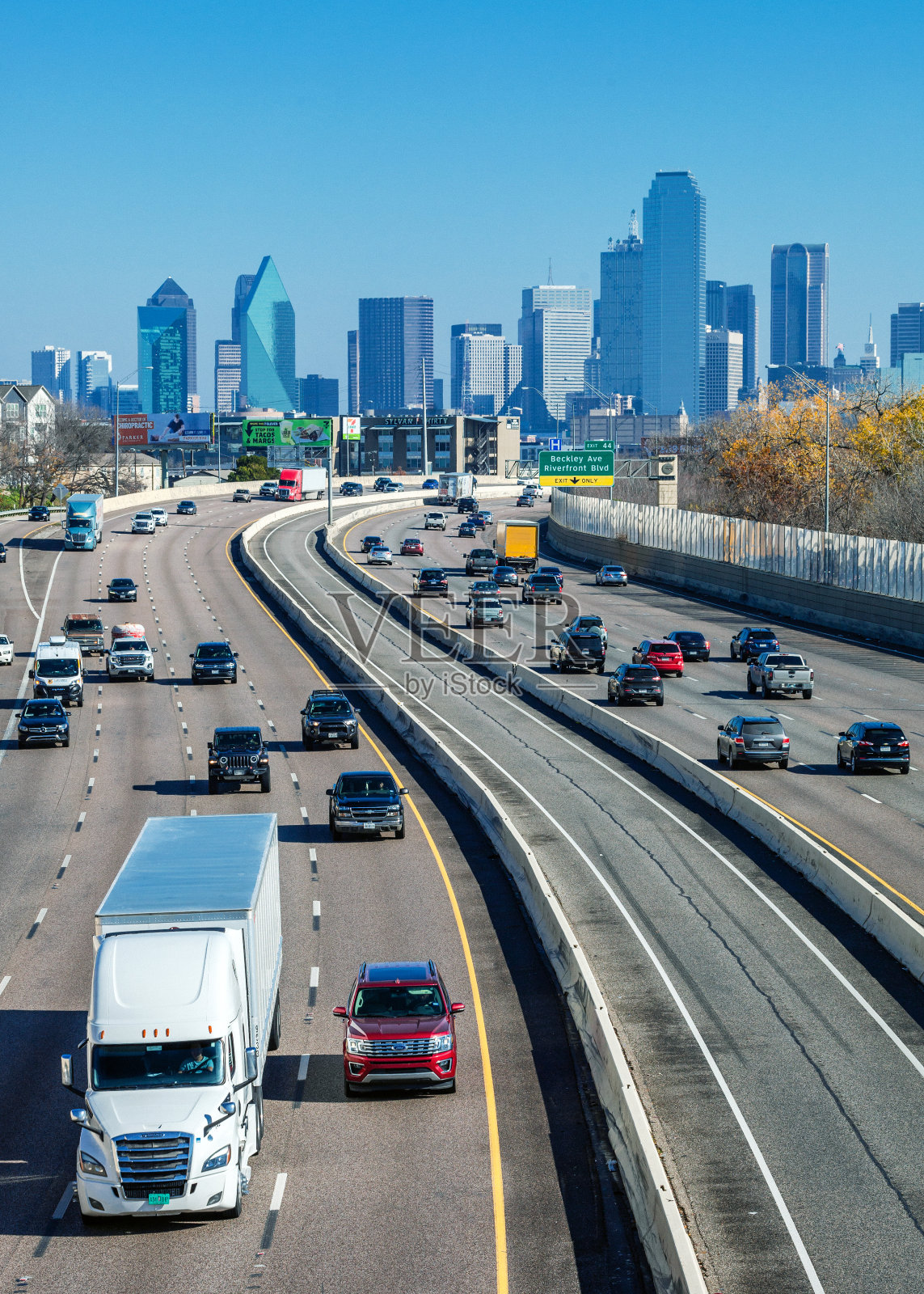 达拉斯交通，德克萨斯州照片摄影图片