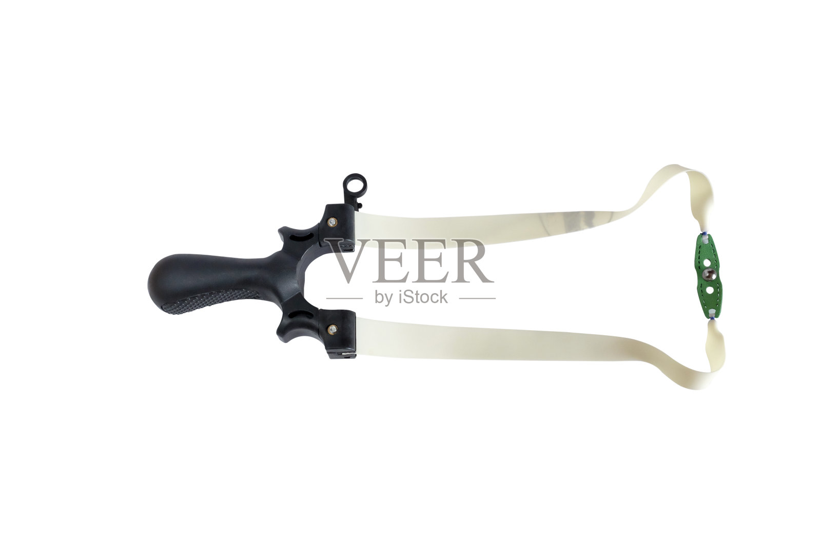 体育游戏，白底弹弓射击工具。照片摄影图片