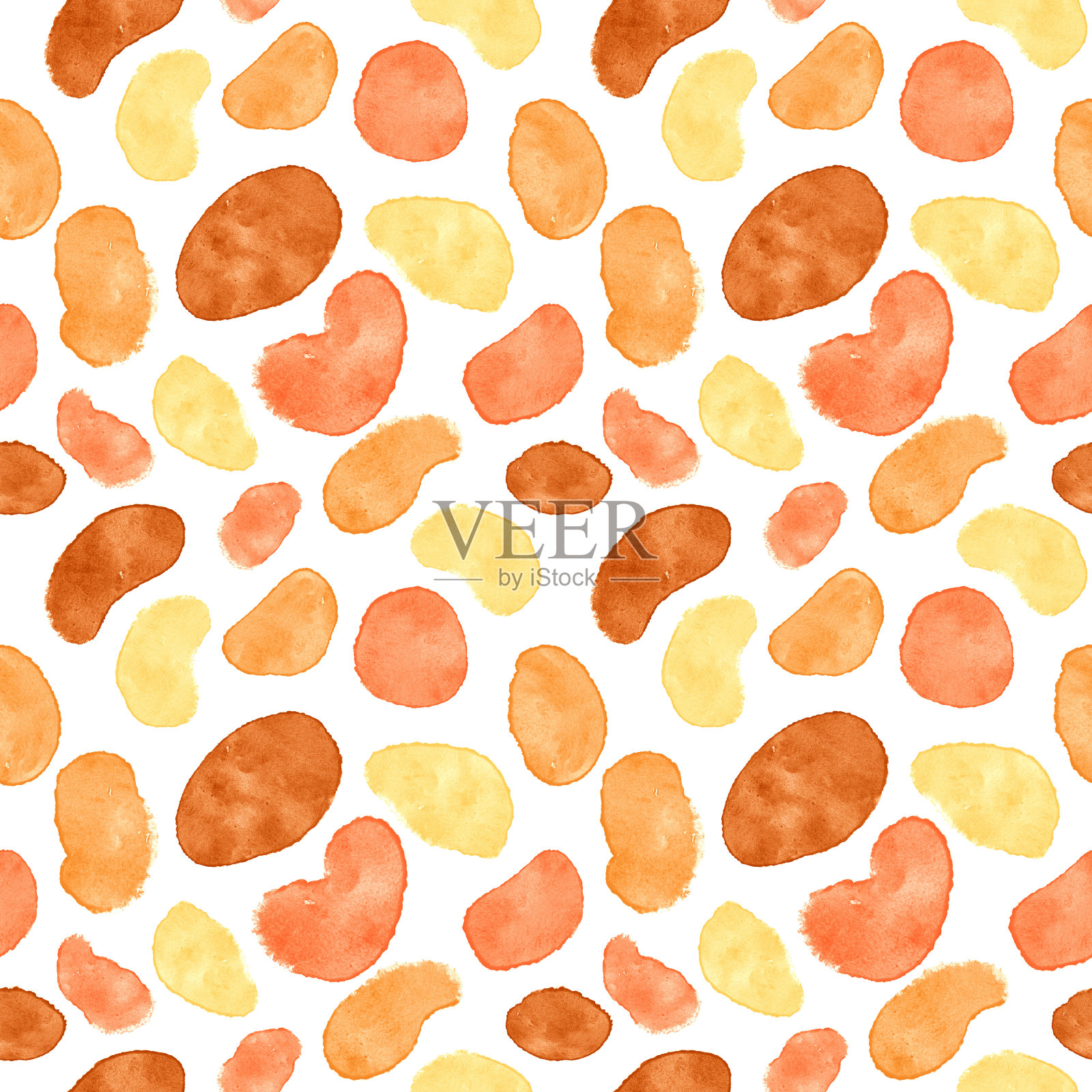 抽象艺术红、黄、棕、灰等石材背景自然色彩，秋色、秋意。绘画毛笔纹理、水彩形状无缝图案设计、纺织品、抽象画、墙纸、包装纸插画图片素材