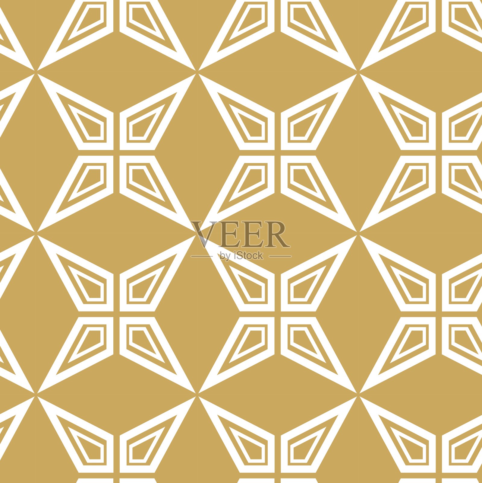 抽象的几何图案与星星，条纹，线条。插画图片素材