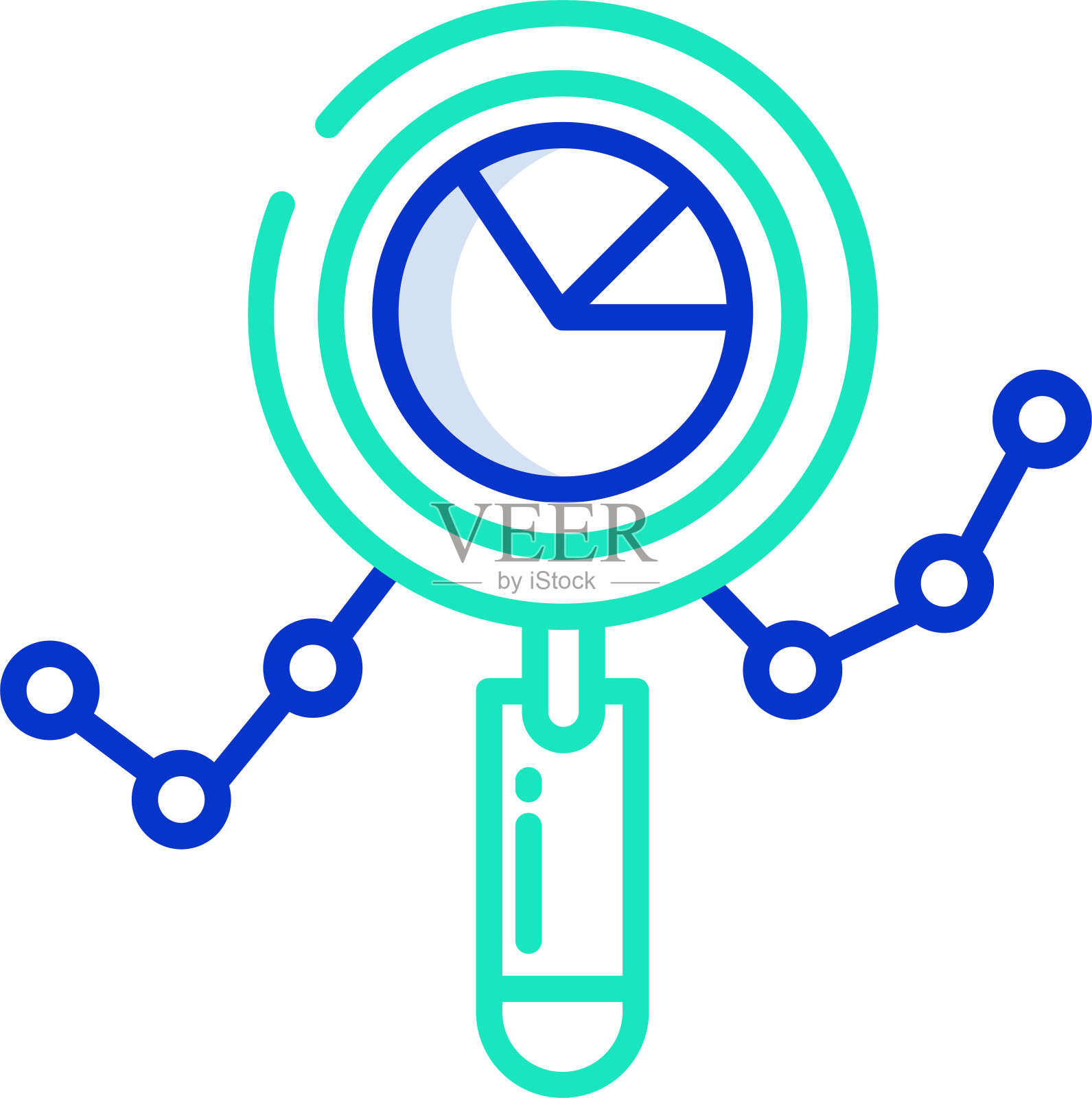 搜索轮廓颜色矢量插图插画图片素材