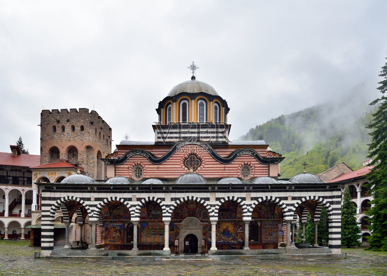 里拉的圣约翰修道院照片摄影图片