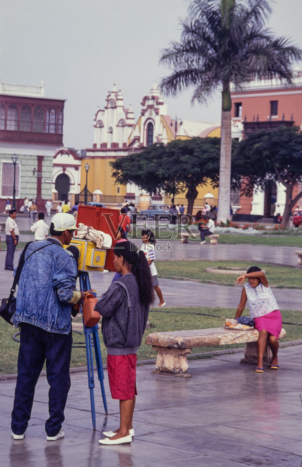 秘鲁的人和街头摄影师照片摄影图片