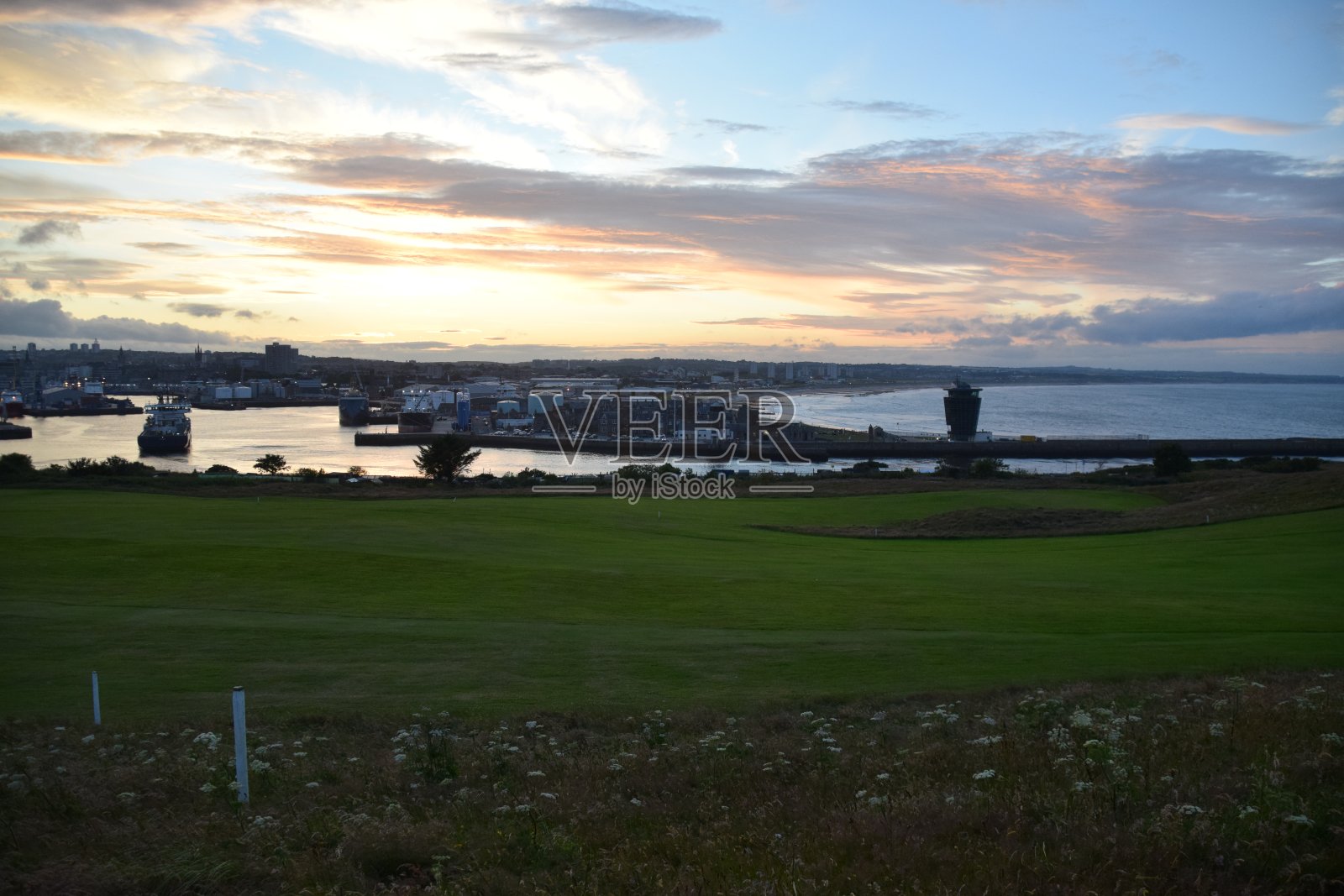 阿伯丁的天际线照片摄影图片