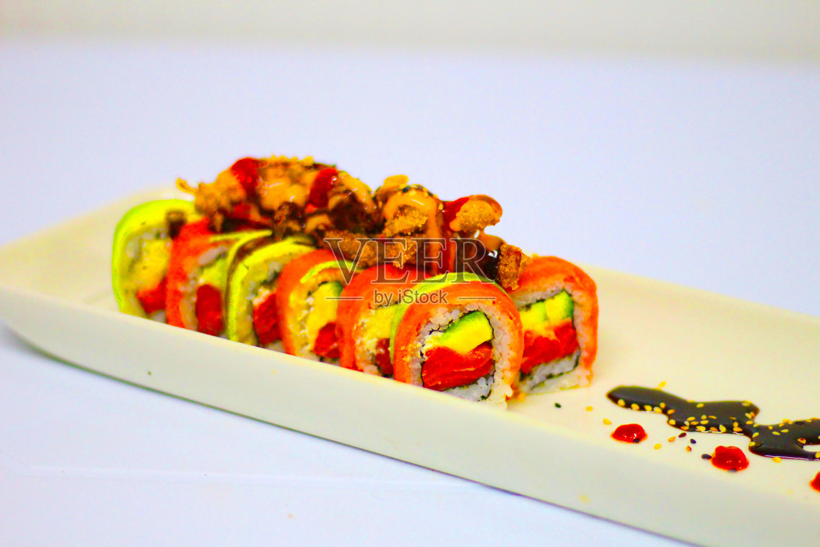 美味的寿司照片摄影图片