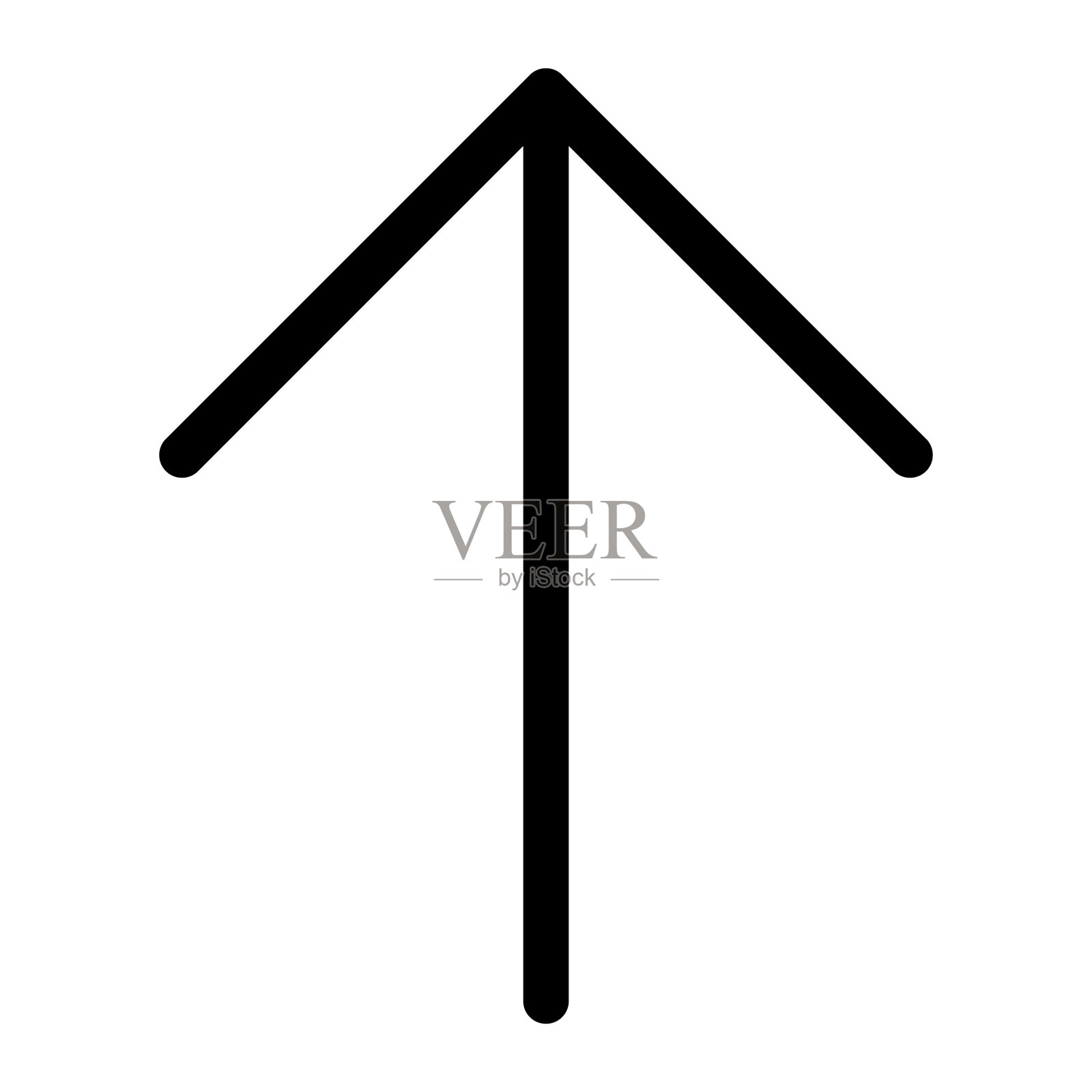 向上箭头图标插画图片素材