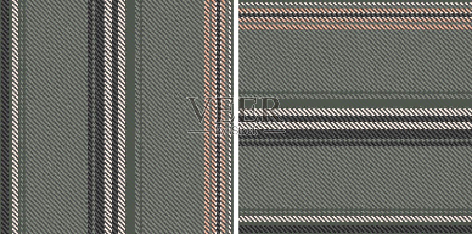 设置无缝条纹图案。插画图片素材