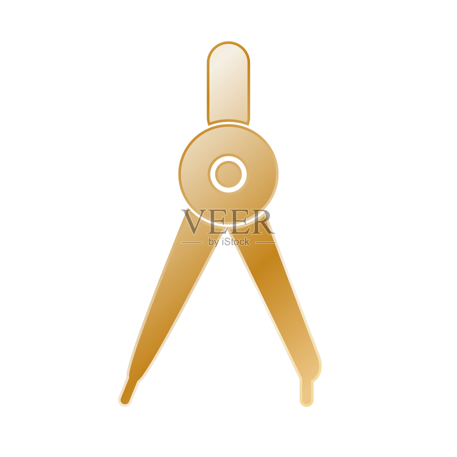 插图矢量图形绘制罗盘图标插画图片素材