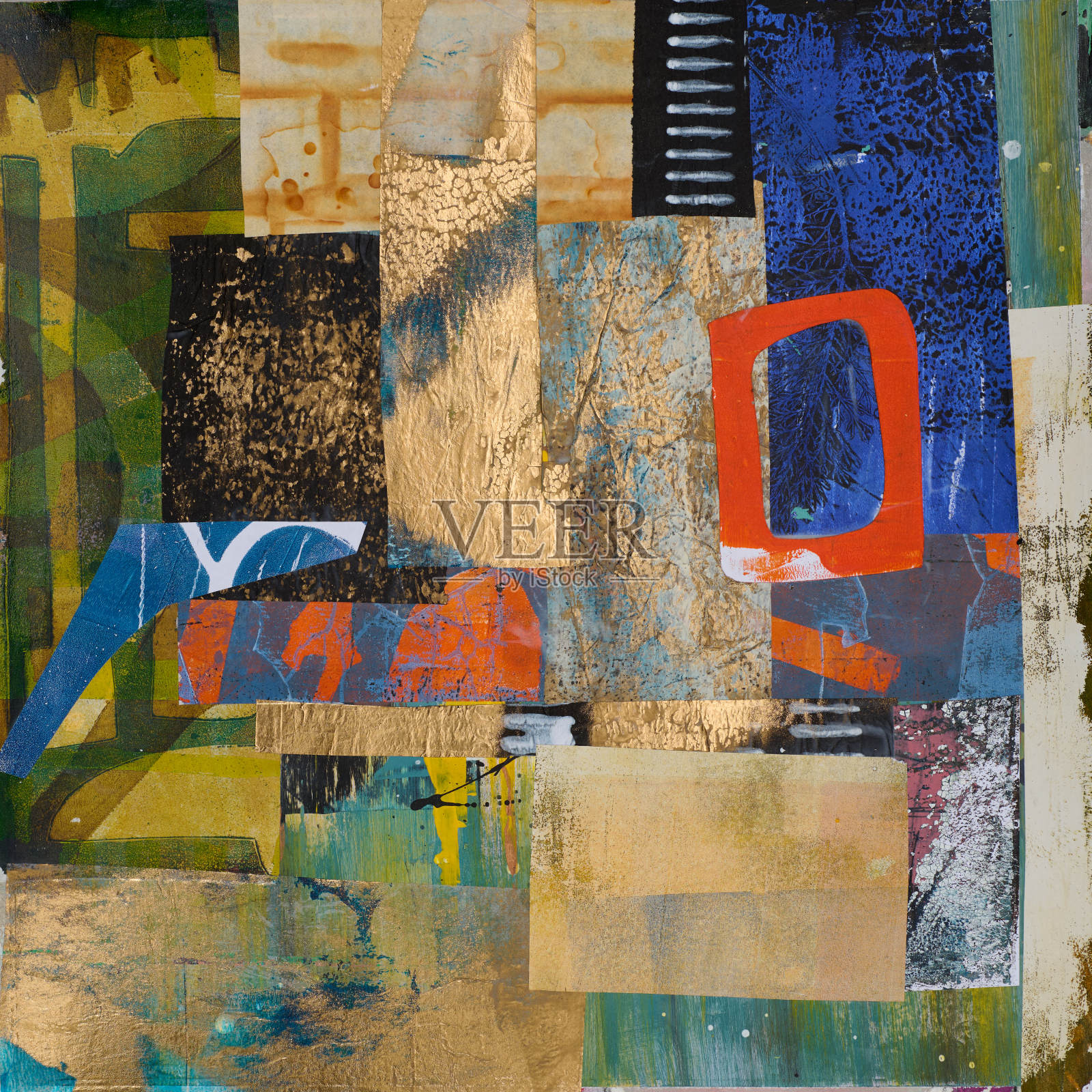 现代印象派技法。墙上海报打印模板。抽象绘画艺术。手绘的干刷油漆背景纹理。油画风格。用于网页或平面设计的艺术图案。插画图片素材