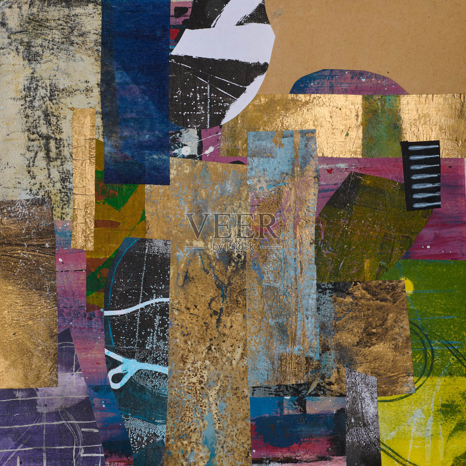 现代印象派技法。墙上海报打印模板。抽象绘画艺术。手绘的干刷油漆背景纹理。油画风格。用于网页或平面设计的艺术图案。插画图片素材