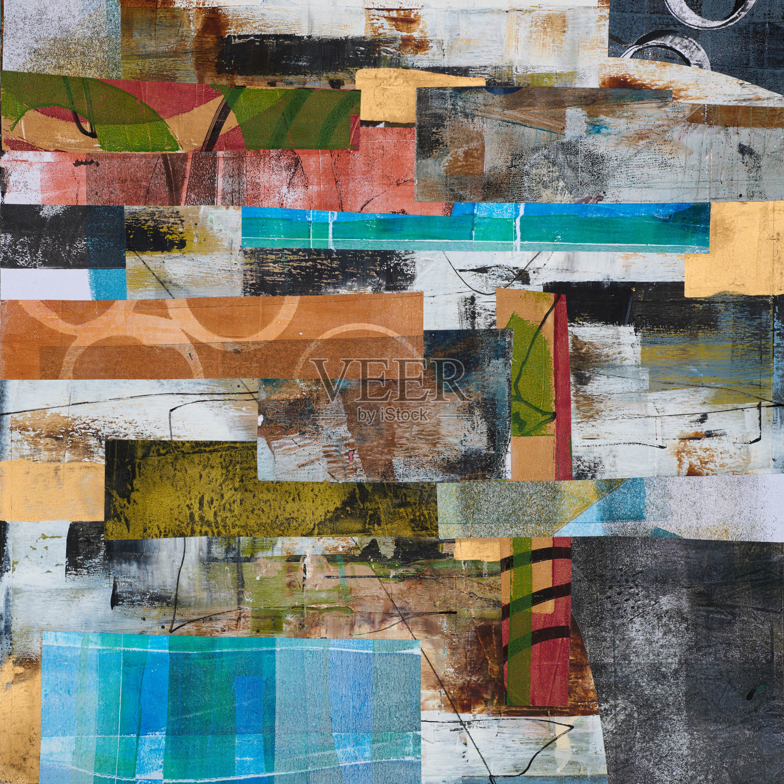 现代印象派技法。墙上海报打印模板。抽象绘画艺术。手绘的干刷油漆背景纹理。油画风格。用于网页或平面设计的艺术图案。插画图片素材