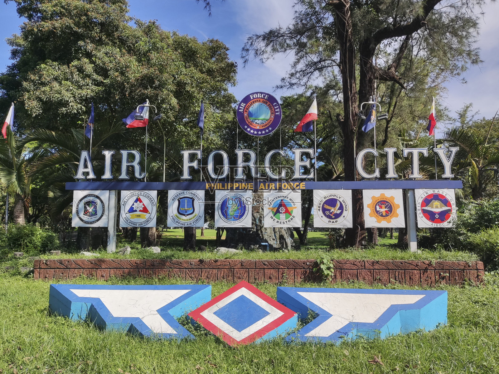 菲律宾克拉克空军城公园的标志照片摄影图片