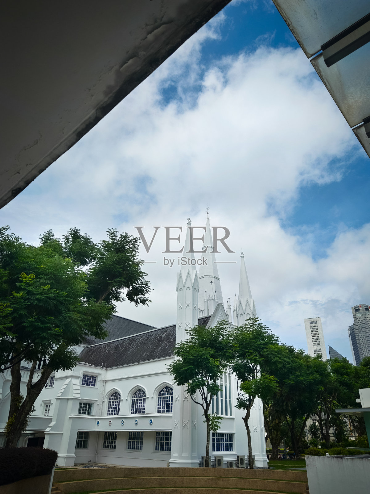 新加坡圣安德鲁圣公会教堂照片摄影图片
