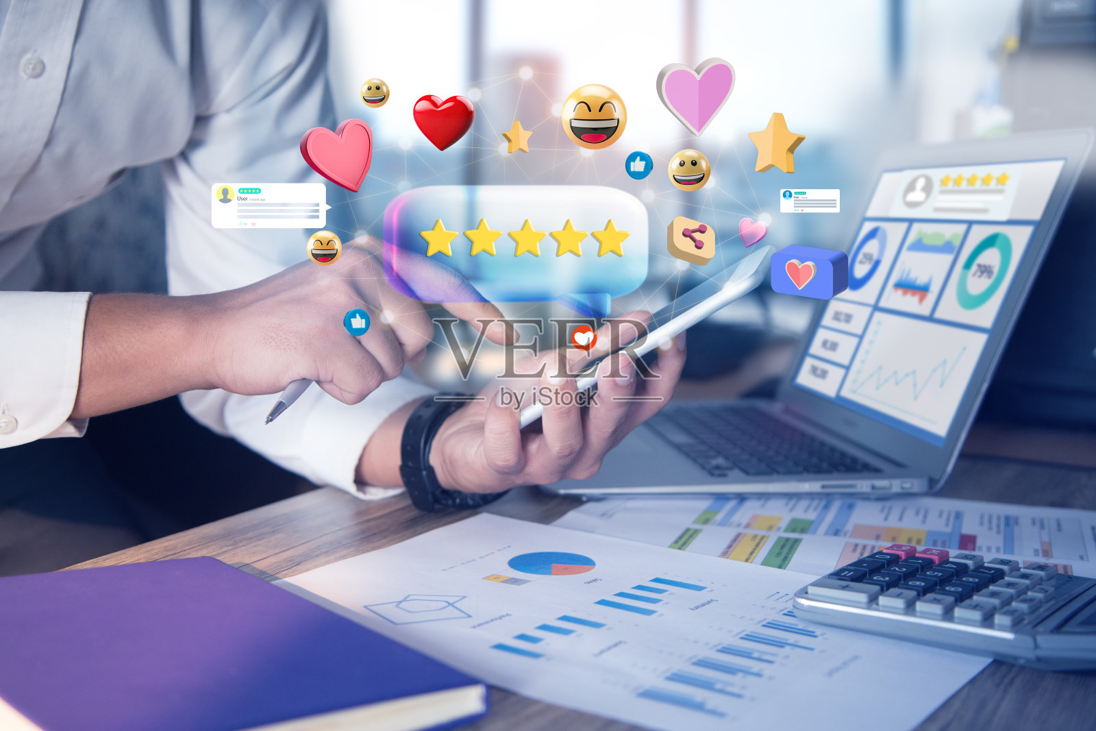 客户反馈、体验、回顾理念照片摄影图片