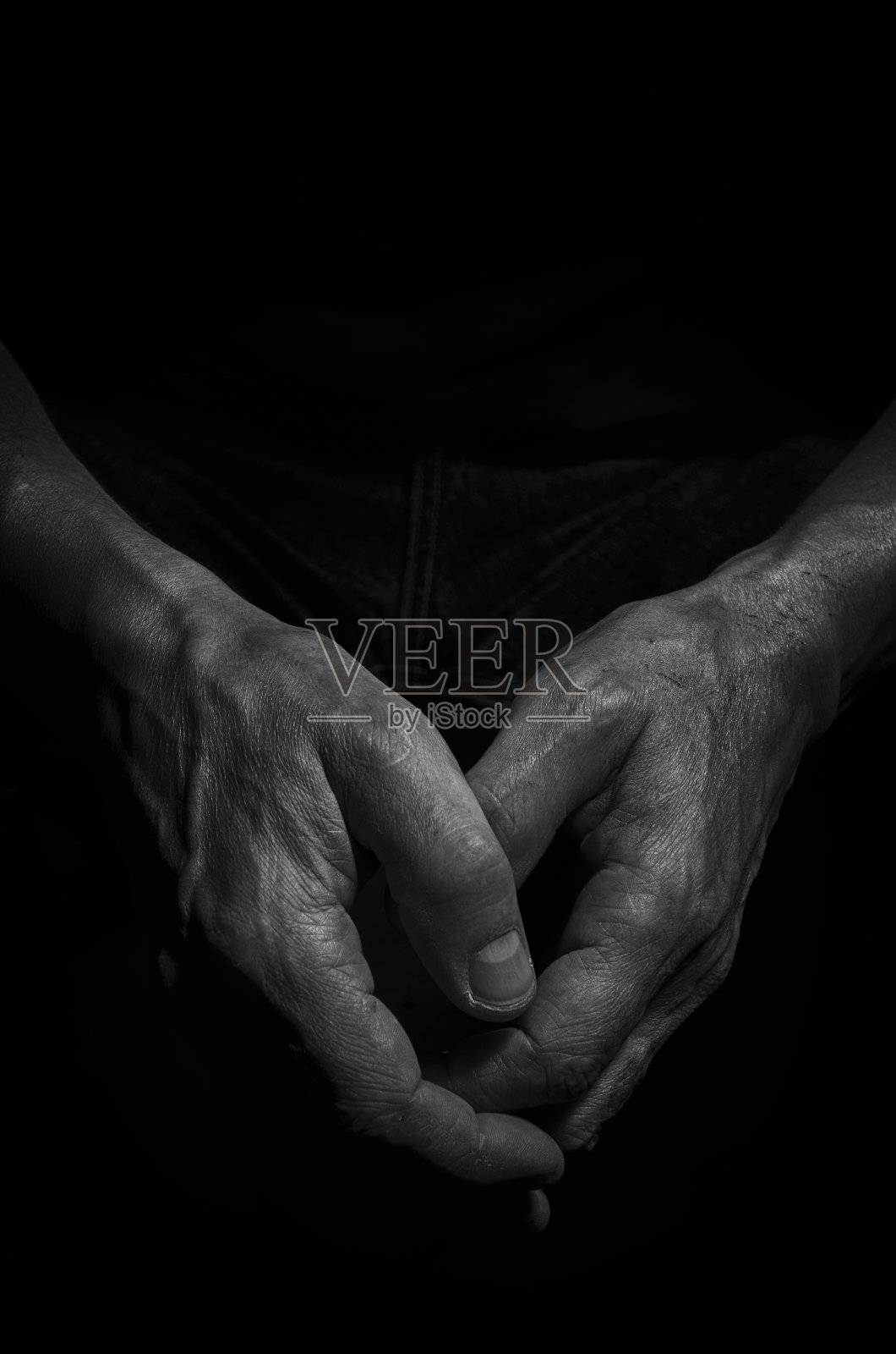 一个老人的手照片摄影图片