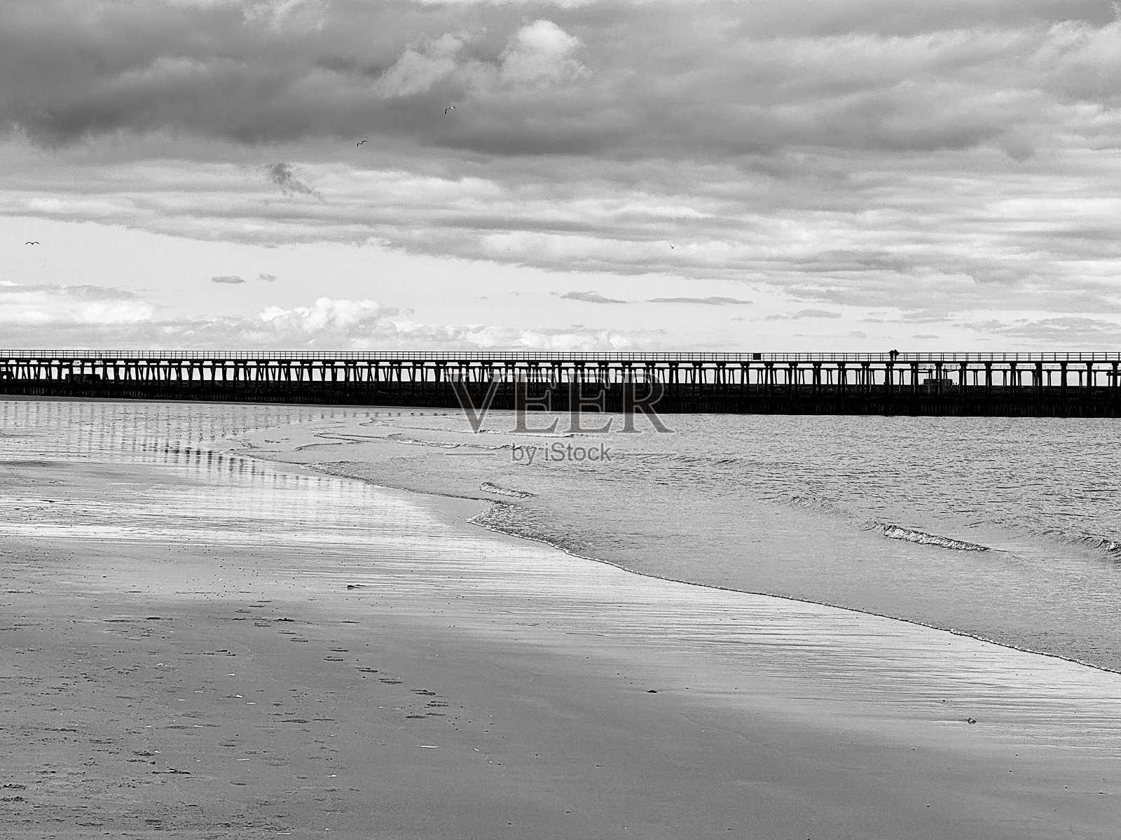 诺森伯兰郡的布莱斯码头照片摄影图片