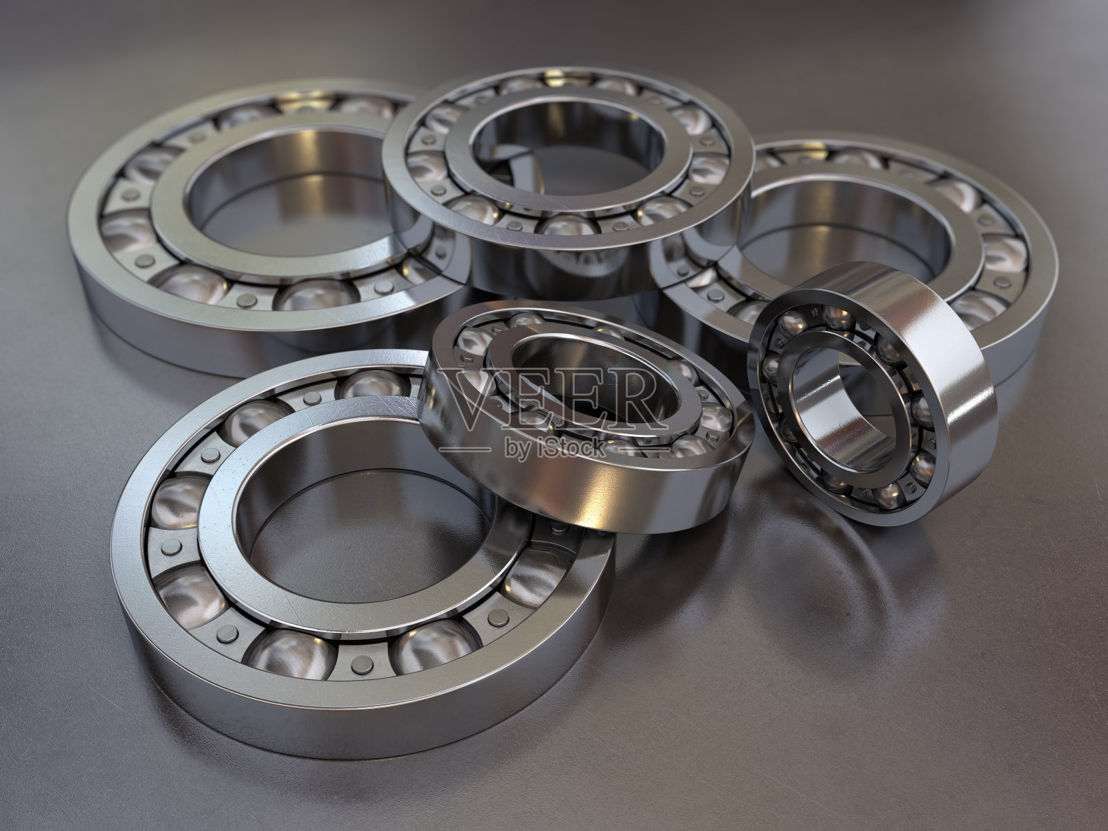 3d渲染滚珠轴承照片摄影图片