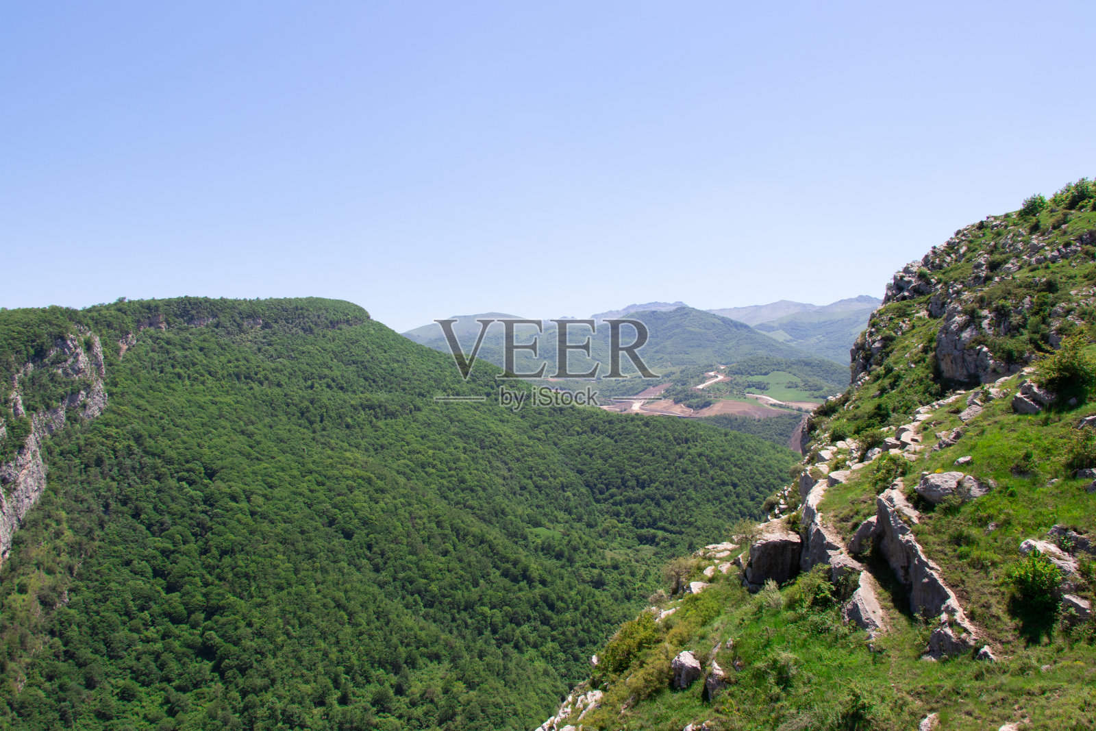 舒沙-纳戈尔诺-卡拉巴赫。阿塞拜疆的性质。照片摄影图片