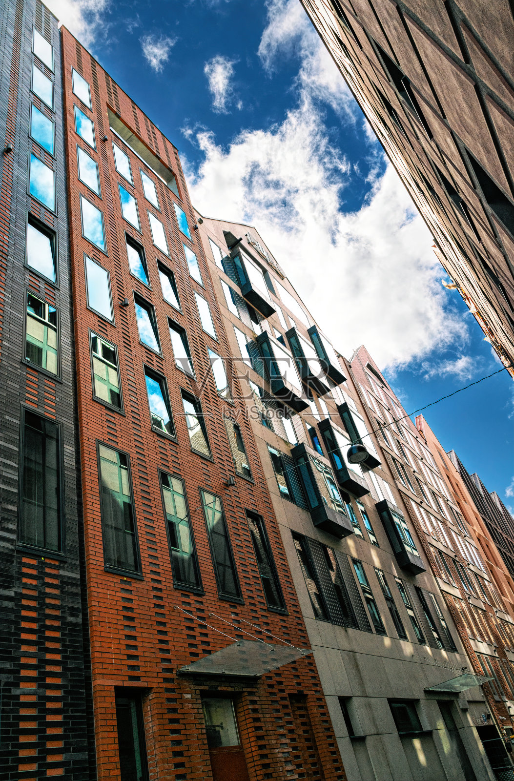 欧洲新建住宅施工：住宅开发项目照片摄影图片