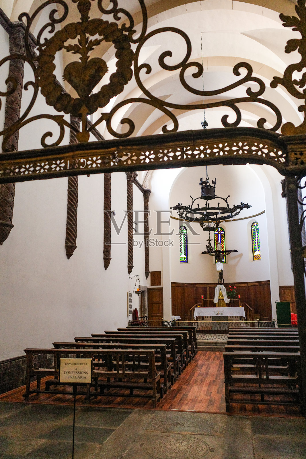 加泰罗尼亚赫罗纳圣菲利克斯大教堂的礼拜堂照片摄影图片