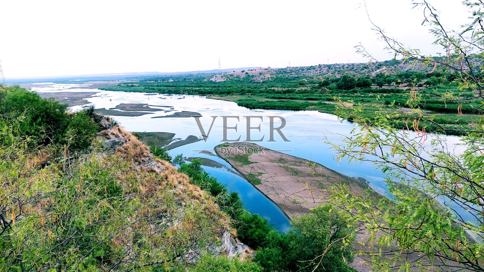 美丽的sawan河jabbi shah dilawar旁遮普巴基斯坦照片摄影图片