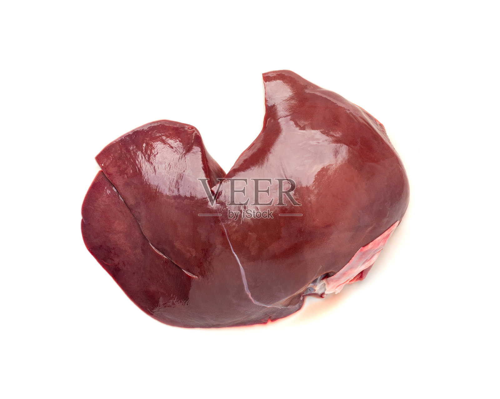 生羊肝分离，新鲜羊内脏，羊内脏，羊肝照片摄影图片