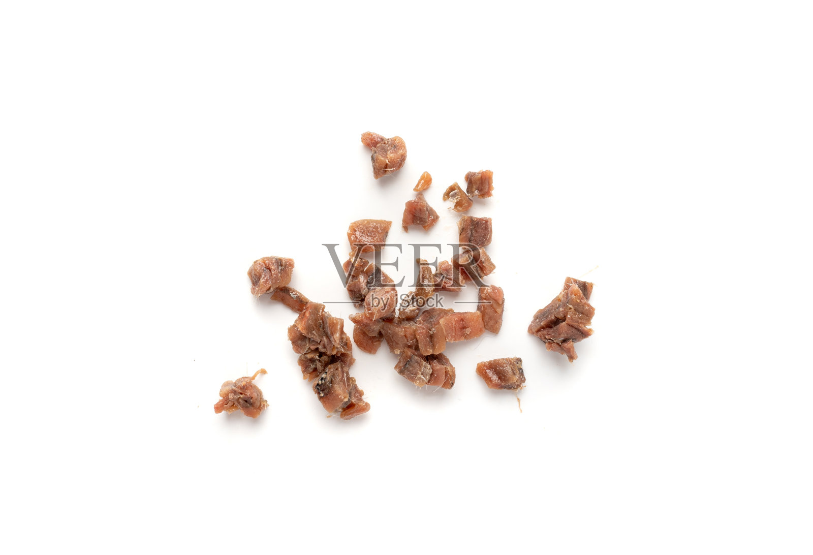 剁碎的凤尾鱼片，腌制的鱼，传统的油浸凤尾鱼照片摄影图片