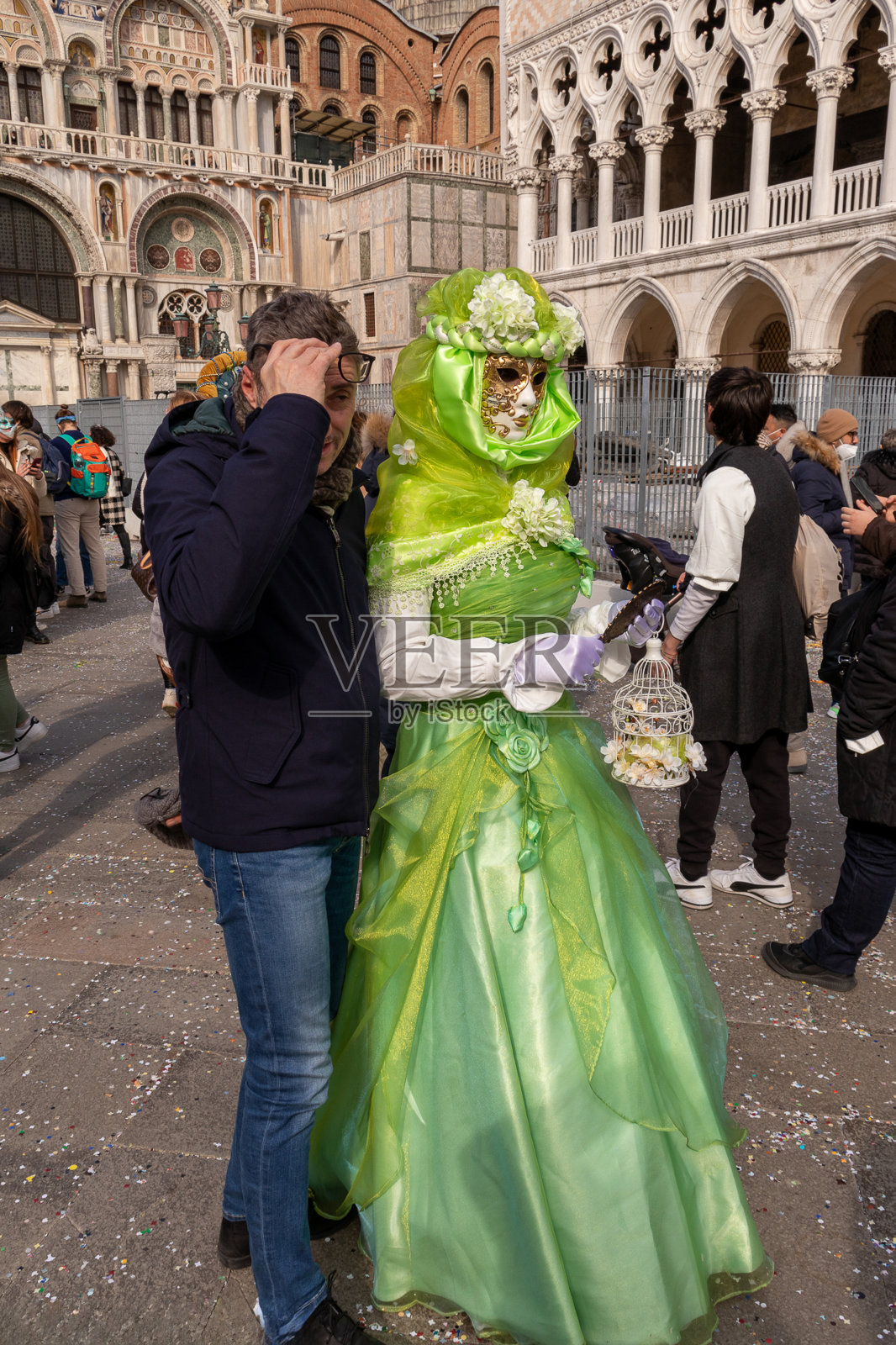2022年威尼斯狂欢节照片摄影图片