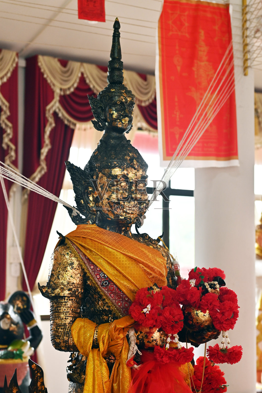 202年7月2日,巴吞他尼农苏伊区Bueng Bon街道,Sri Samoson寺照片摄影图片