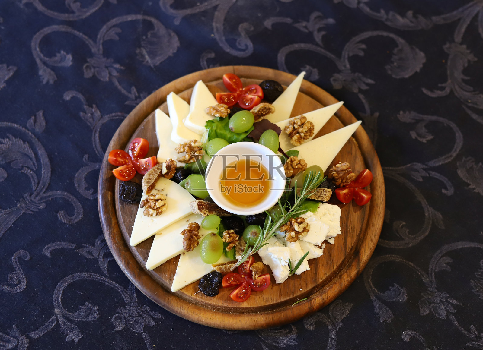 伊斯特拉餐馆里的食物照片摄影图片