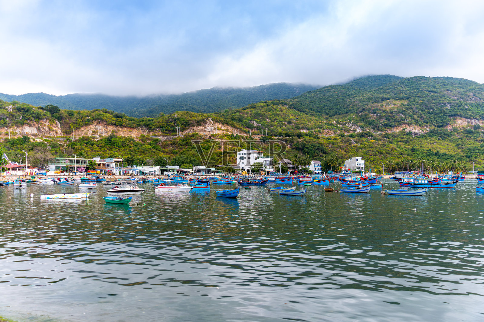 越南，宁顺省，义Chua国家公园，永喜湾景色照片摄影图片