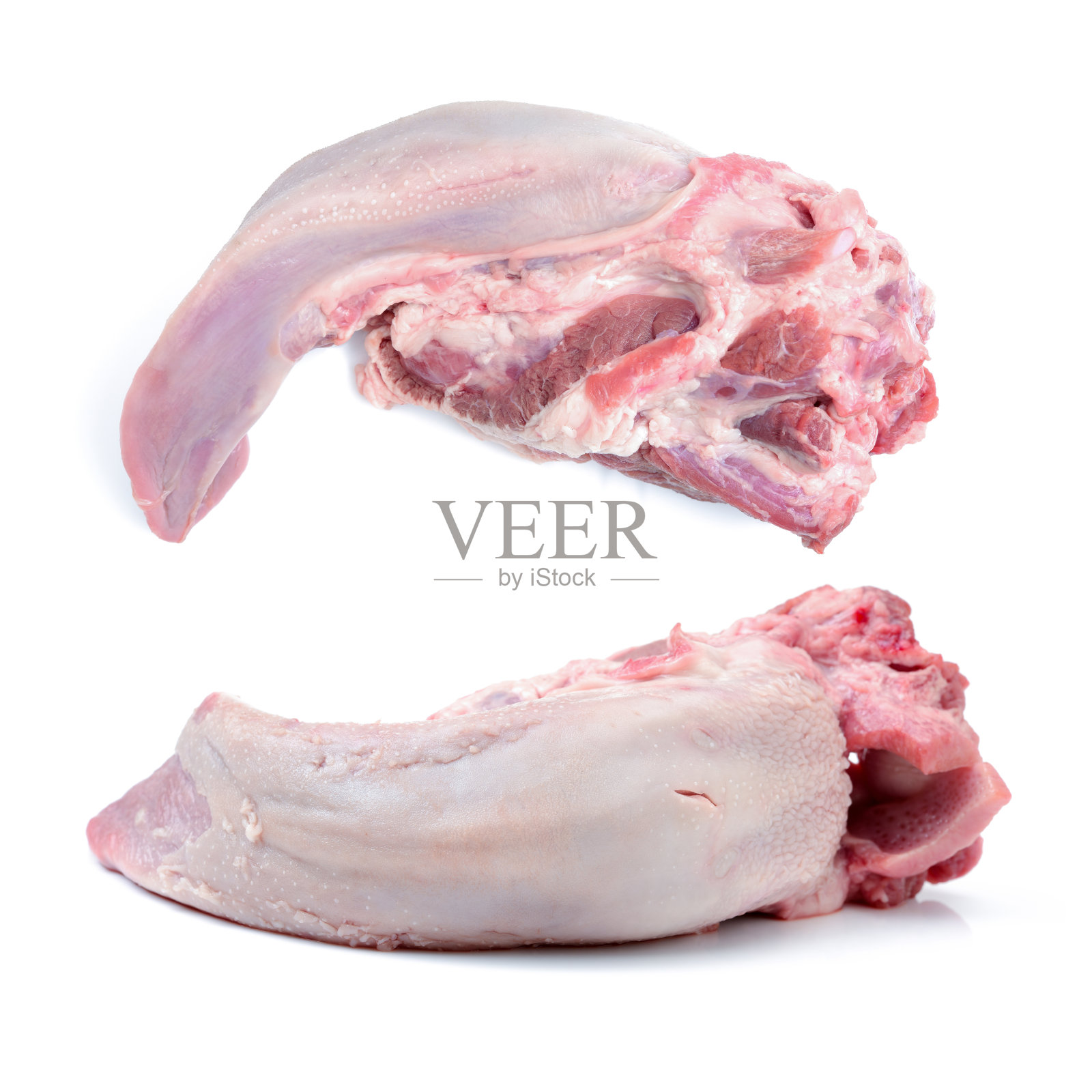 生猪舌照片摄影图片