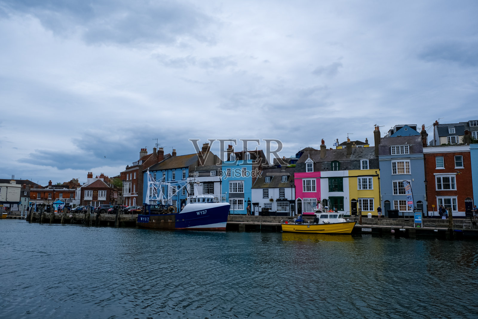 英国多塞特郡的韦茅斯海边照片摄影图片