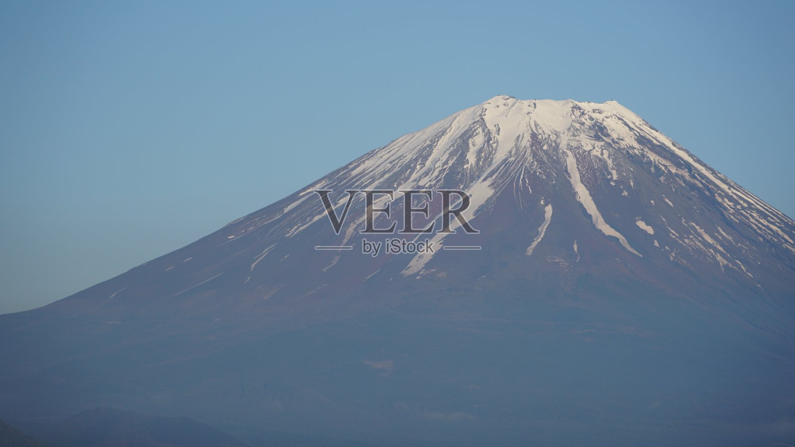 元津湖附近的富士山景色照片摄影图片