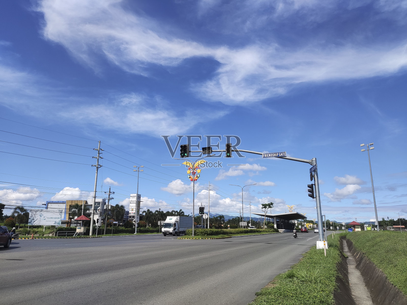 苏比克自由港高速公路在克拉克照片摄影图片