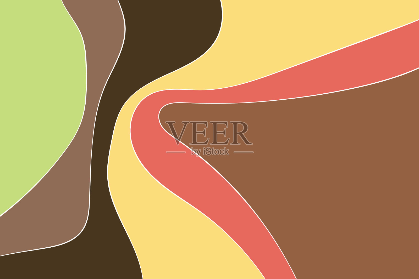 背景秋天柔和的颜色平面风格设计插画图片素材