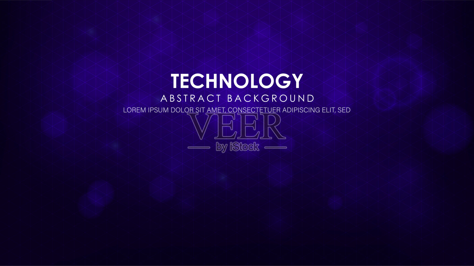 具有几何未来背景的高科技线路电路技术。插画图片素材