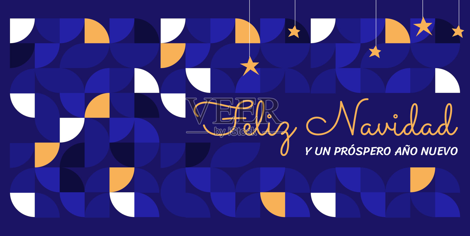 西班牙语“Feliz Navidad”意为“圣诞快乐”插画图片素材