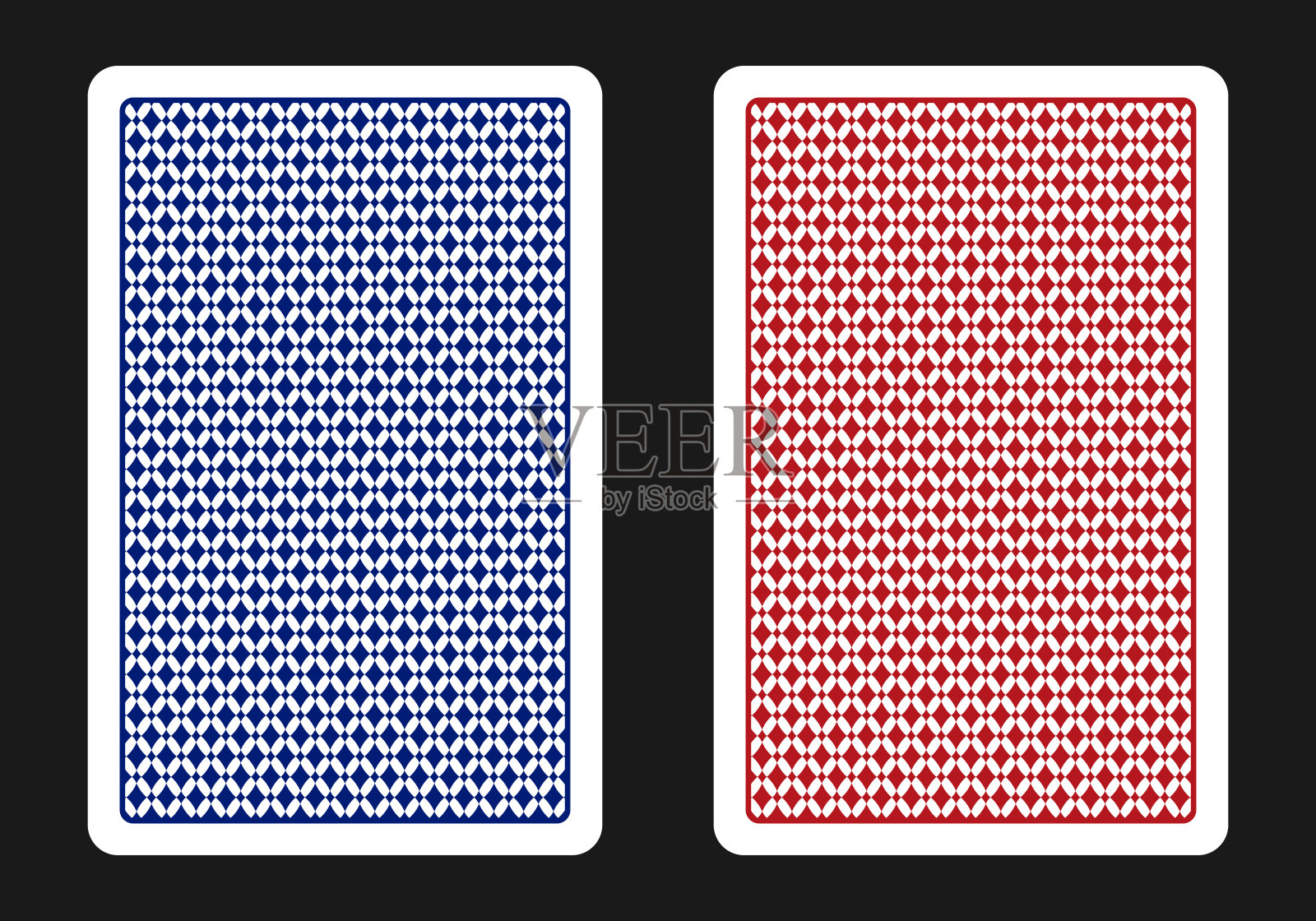 扑克牌的反面——扑克牌图案向量23的反面插画图片素材