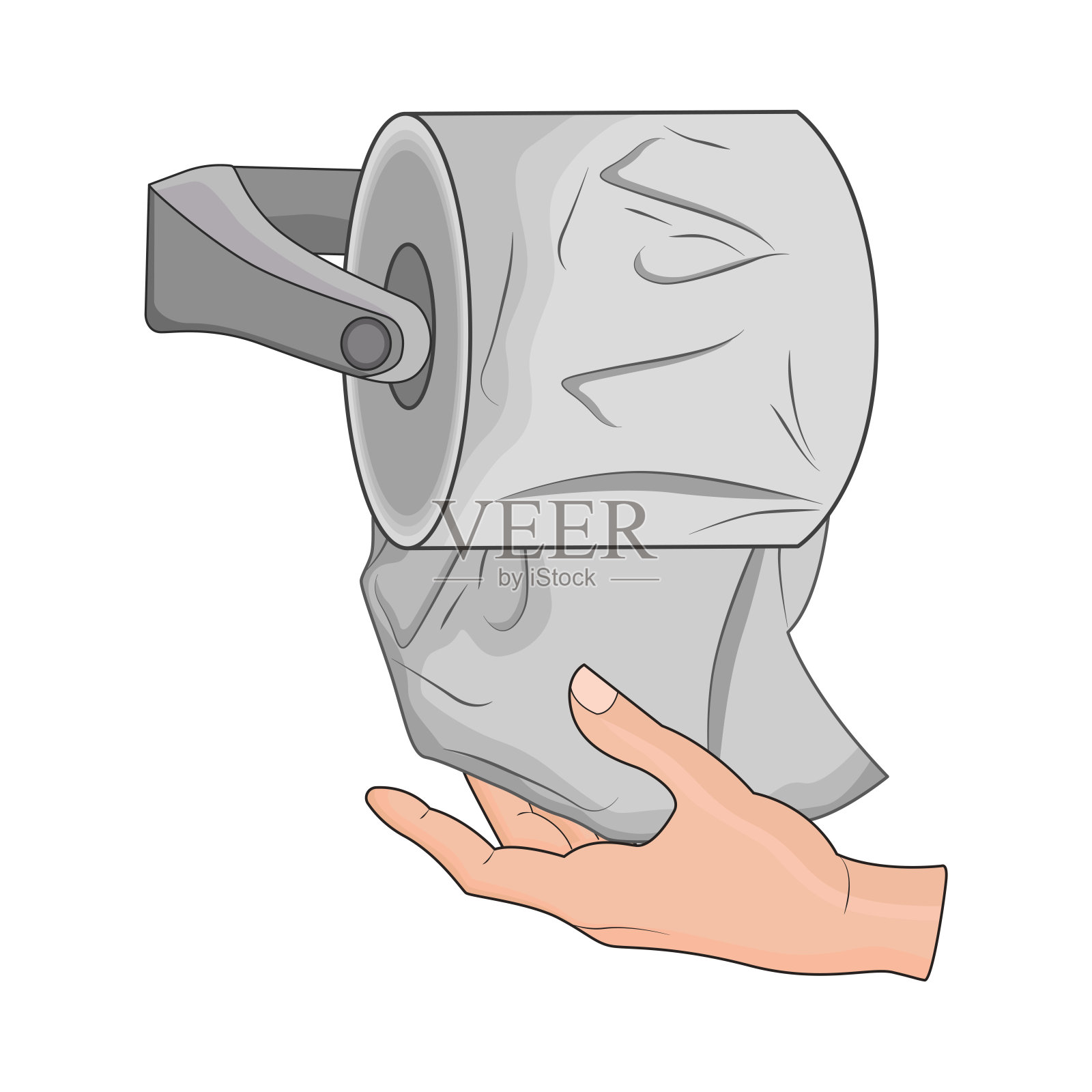 纸卷插画图片素材