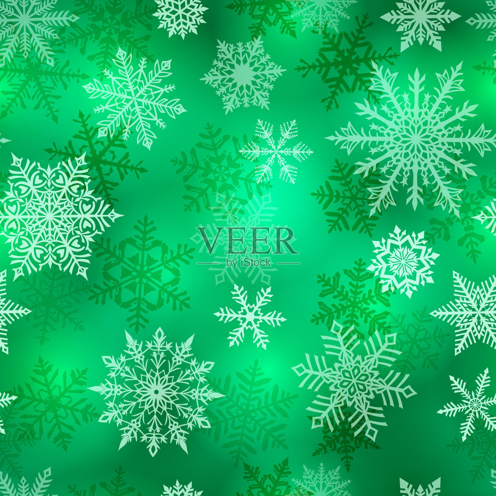 圣诞无缝雪花图案插画图片素材