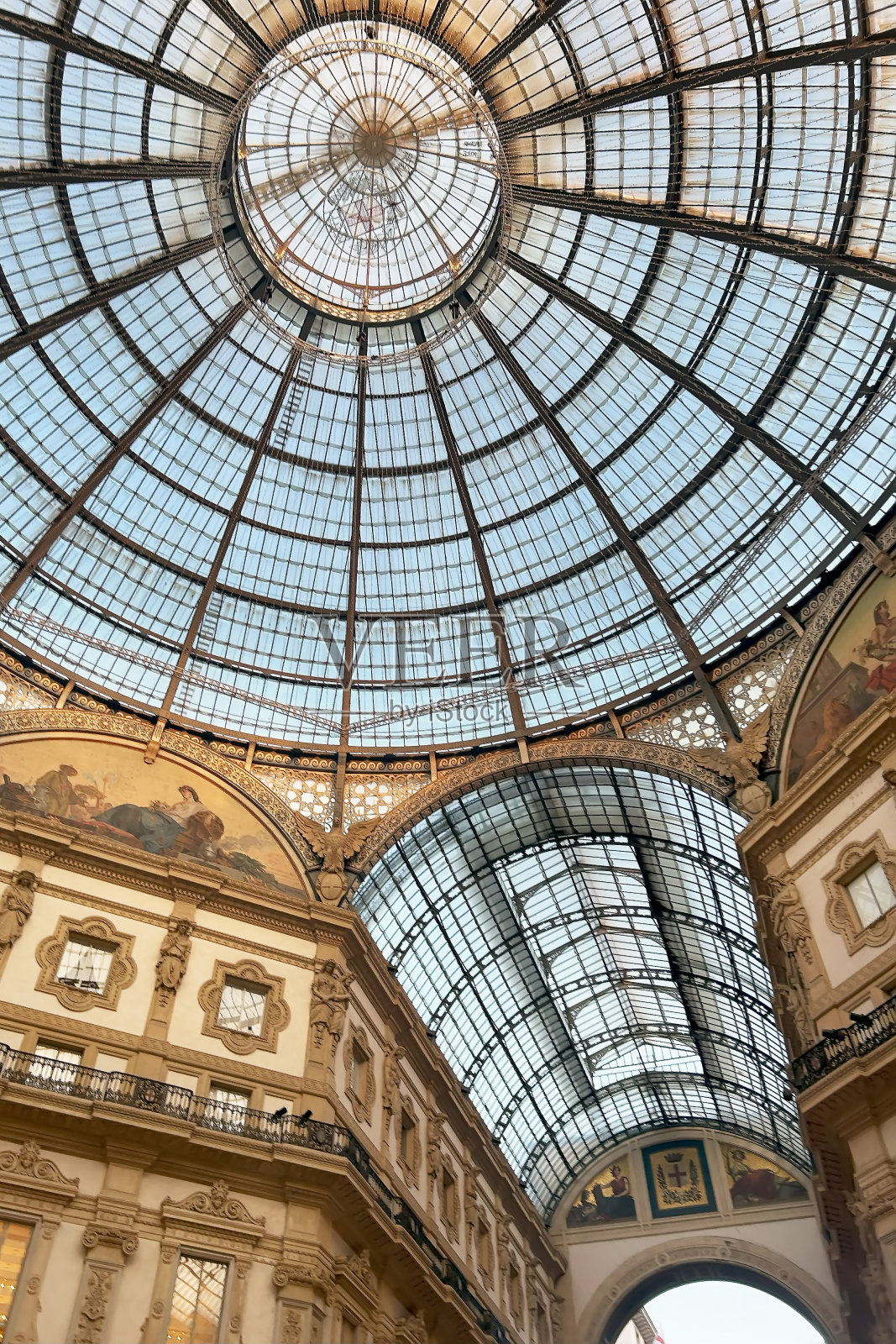 伊曼纽尔二世画廊，米兰，意大利照片摄影图片