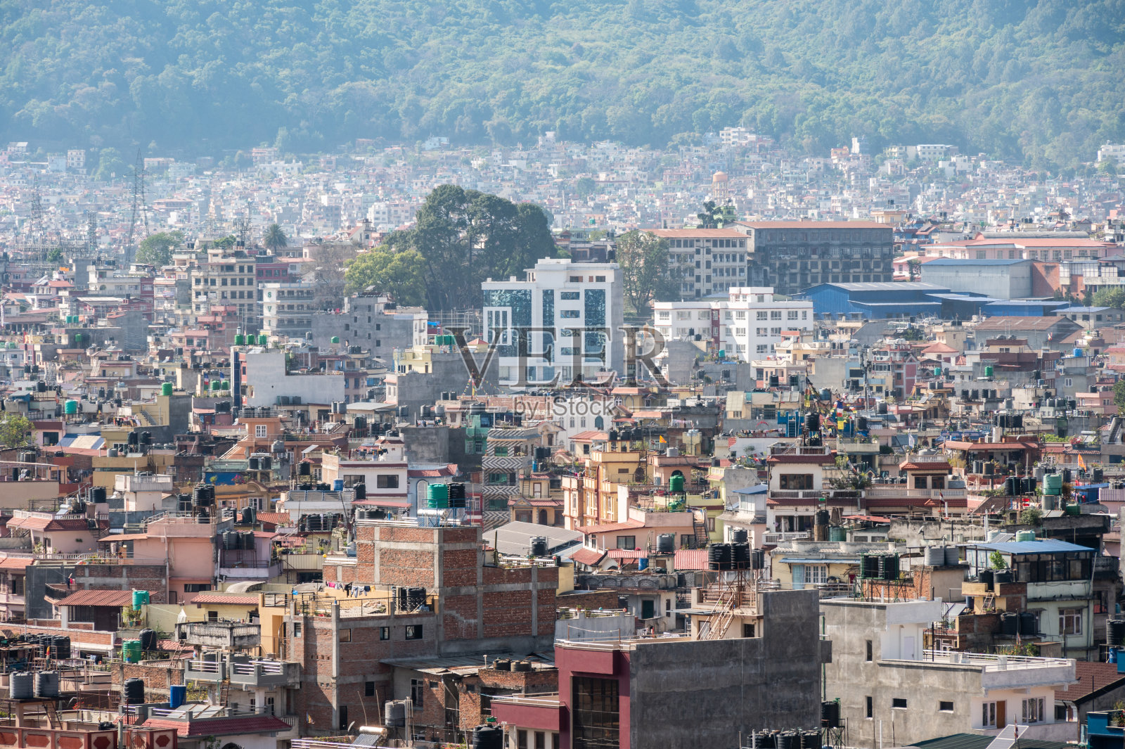 加德满都是尼泊尔最大的城市和首都。照片摄影图片