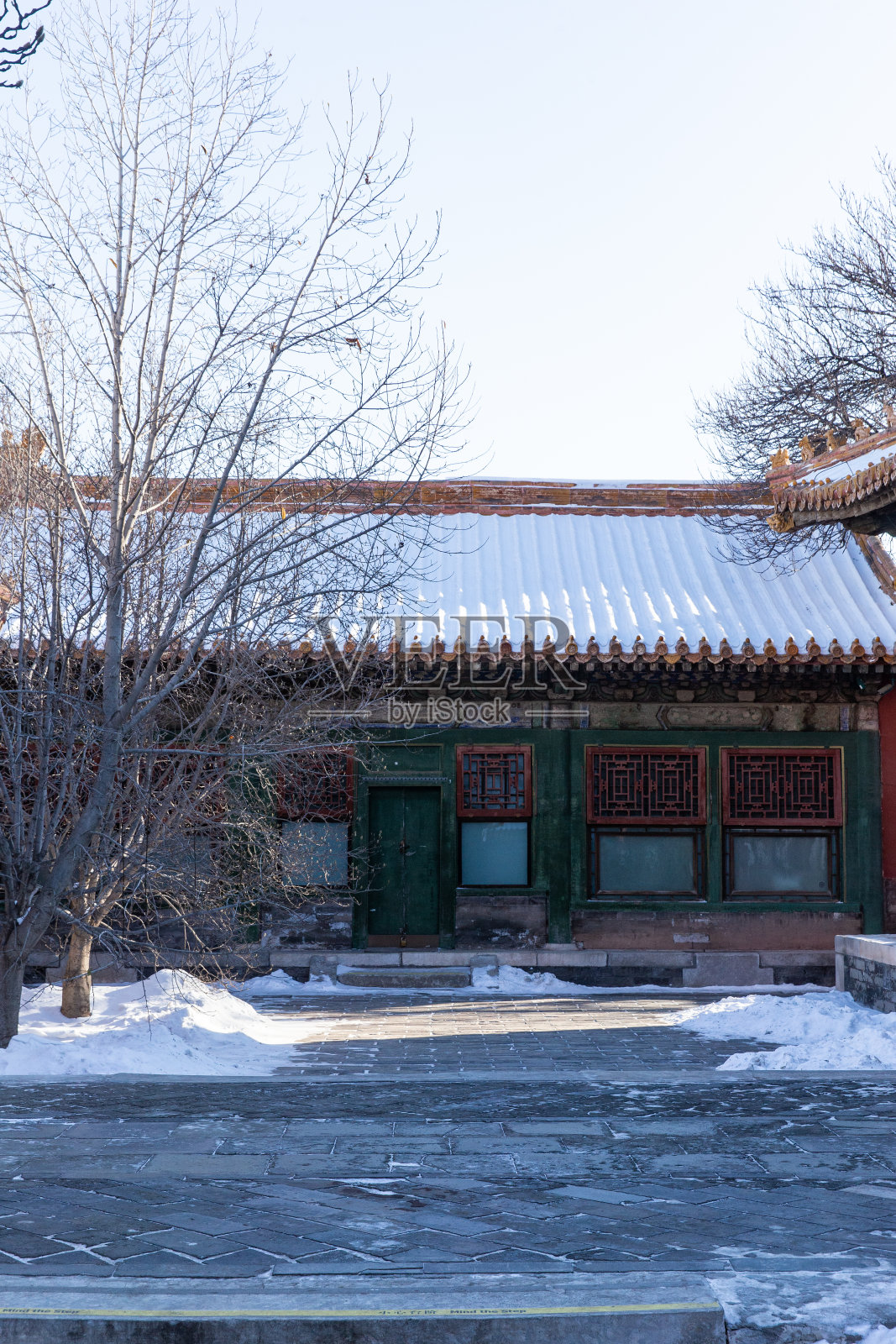紫禁城的雪景照片摄影图片