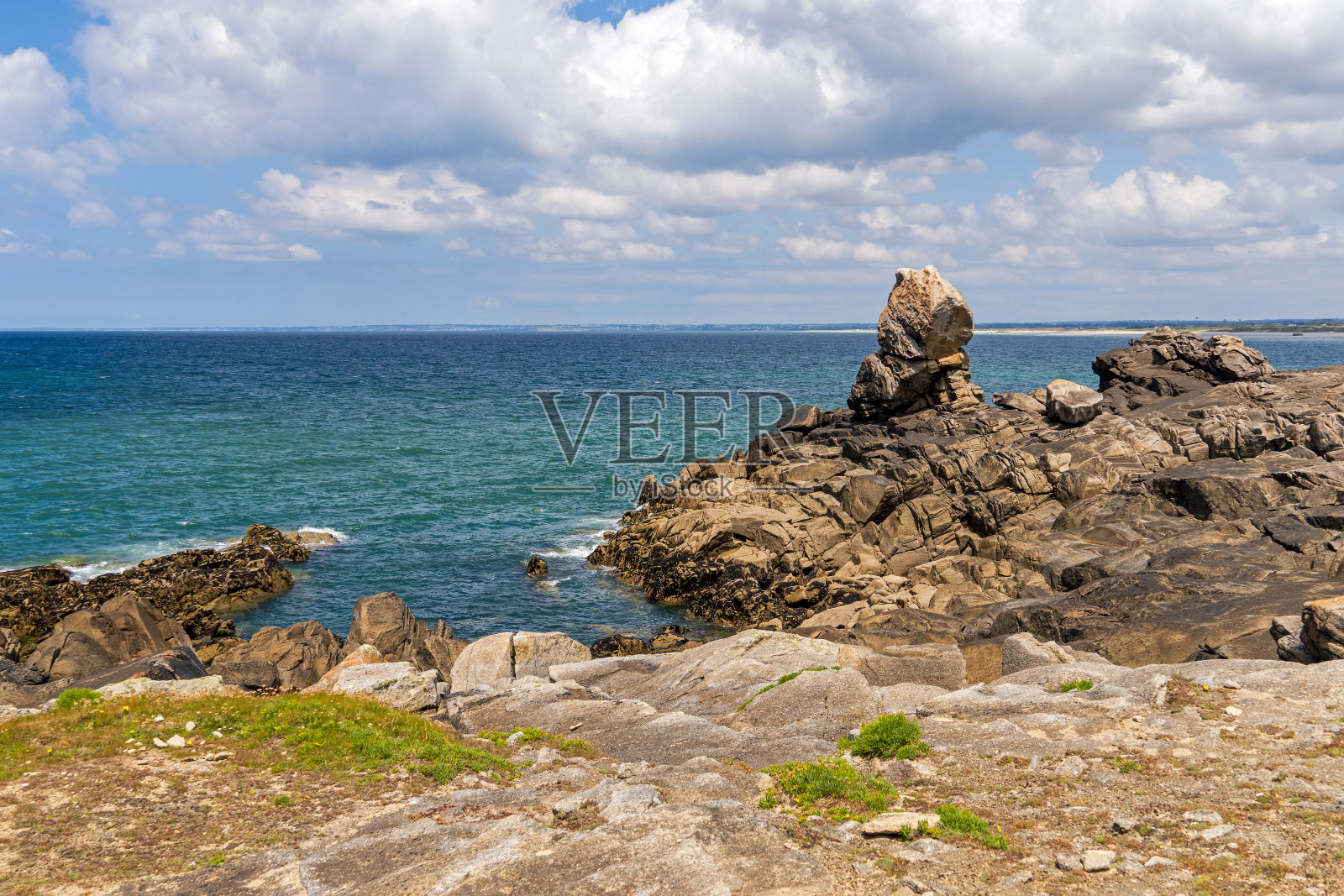 布列塔尼的火炬角照片摄影图片