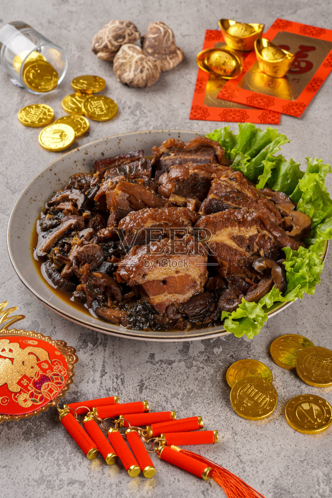 红烧五花肉照片摄影图片